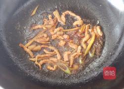 香菇肉片炒油菜的做法图解5