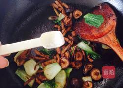 香菇肉片炒油菜的做法图解8