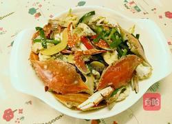 葱姜炒蟹的做法图解9