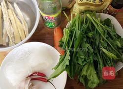 菠菜粉丝拌腐竹的做法图解1