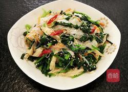 菠菜粉丝拌腐竹的做法图解6