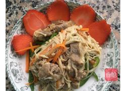 金针菇肥牛的做法图解1