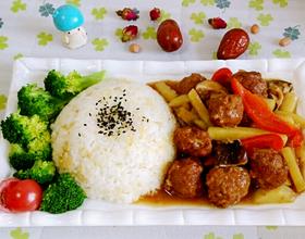 肉丸土豆盖浇饭[图]