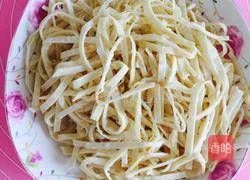 豆芽炒饼的做法图解6