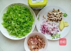 酱香芹菜肉末的做法图解1