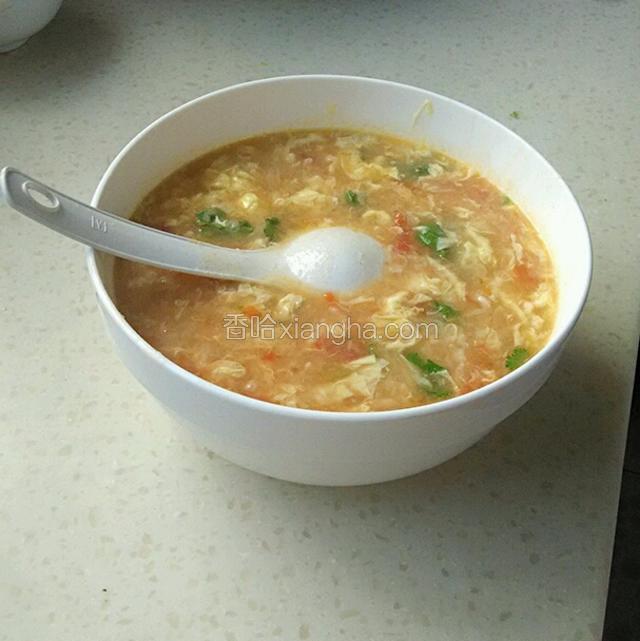 西红柿疙瘩鸡蛋汤