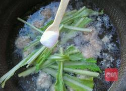 小白菜汆丸子的做法图解8