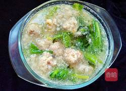 小白菜汆丸子的做法图解14