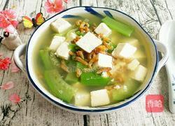海米丝瓜豆腐汤的做法图解7