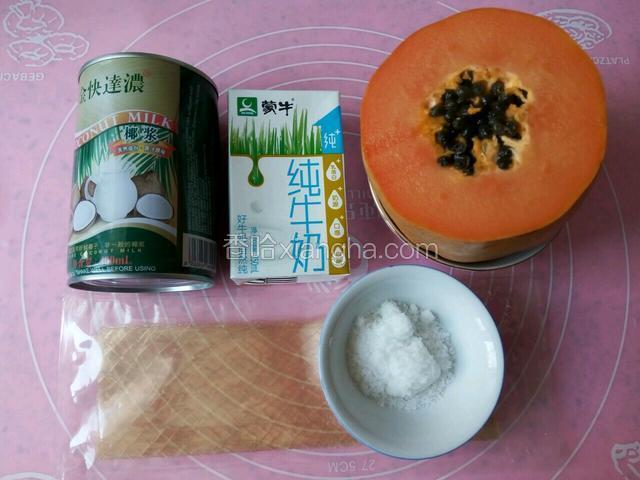 准备好所需食材