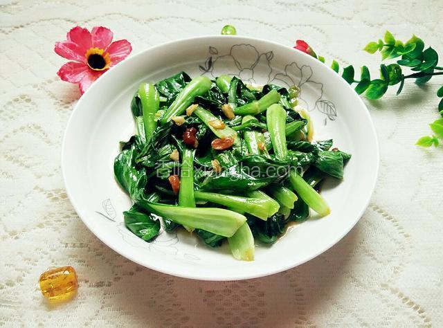 蒜蓉炒小油菜
