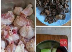 野蘑菇炖鸡的做法图解1