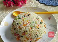 彩蔬炒饭的做法图解7