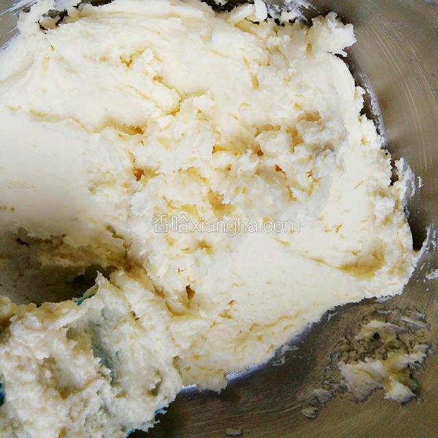用硅胶铲拌匀到无干粉状态