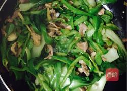 青椒小青菜炒肉的做法图解5