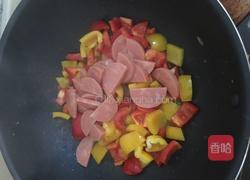 彩椒青瓜炒火腿的做法图解3
