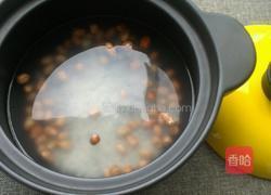 花生青菜粥的做法图解2