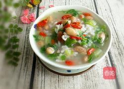 花生青菜粥的做法图解7