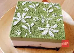 Matcha red bean mousse recipe 9