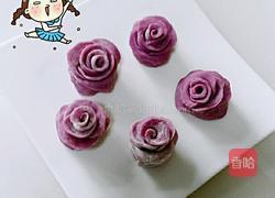 紫薯馒头玫瑰花的做法图解9