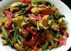 香菜炒鹅蛋的做法图解6