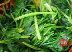 胡萝卜炒菠菜的做法图解6
