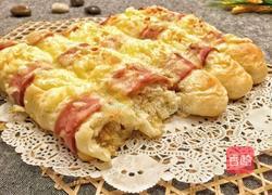培根芝士肉松面包条的做法图解14