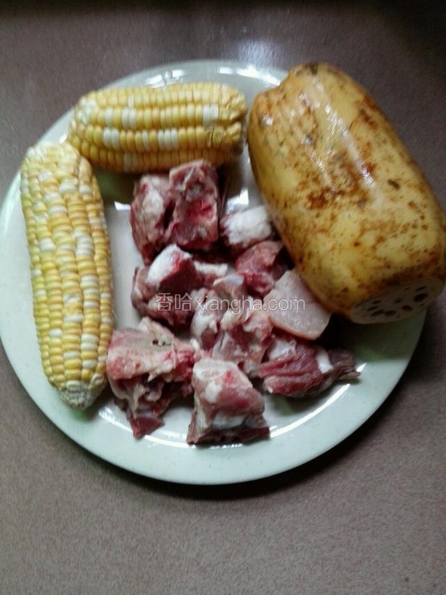 准备好食材。