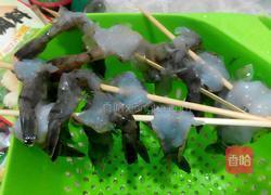 烧烤串串虾的做法图解2