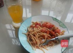 番茄鸡蛋家常意大利面的做法图解7