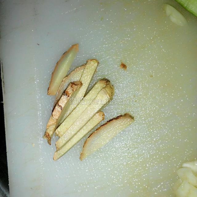 将姜切丝