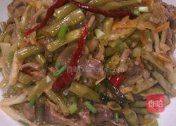 酸豆角炒鸡杂的做法图解8