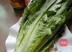 豉汁油麦菜的做法图解1