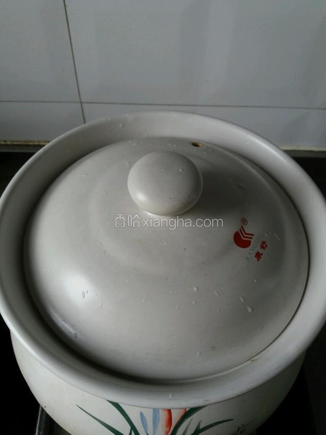 盖上锅盖，大火烧开，转小火慢炖，炖一个半小时左右