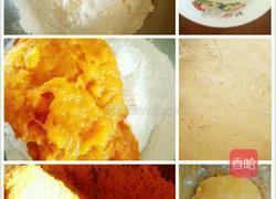 小熊南瓜豆沙包的做法图解3