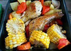 时蔬烤鸡腿肉的做法图解7