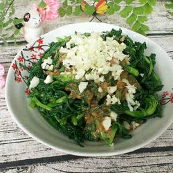 芝麻酱拌茼蒿叶的做法[图]