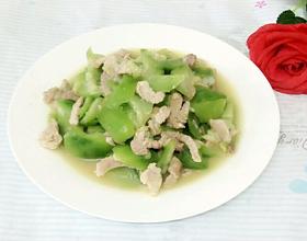 丝瓜炒肉[图]