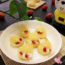 草莓淡奶油泡芙的做法[图]