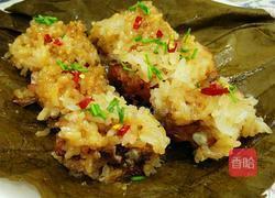 荷叶糯米蒸排骨的做法图解10