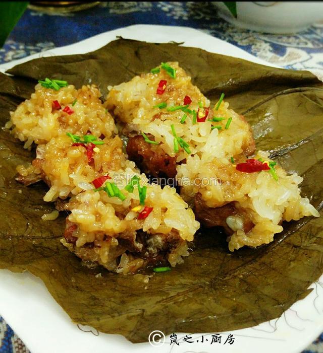 荷叶糯米蒸排骨