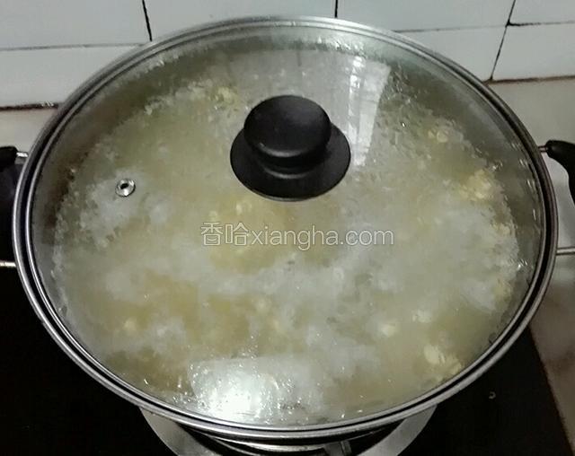 盖上盖子转小火煮40分钟。