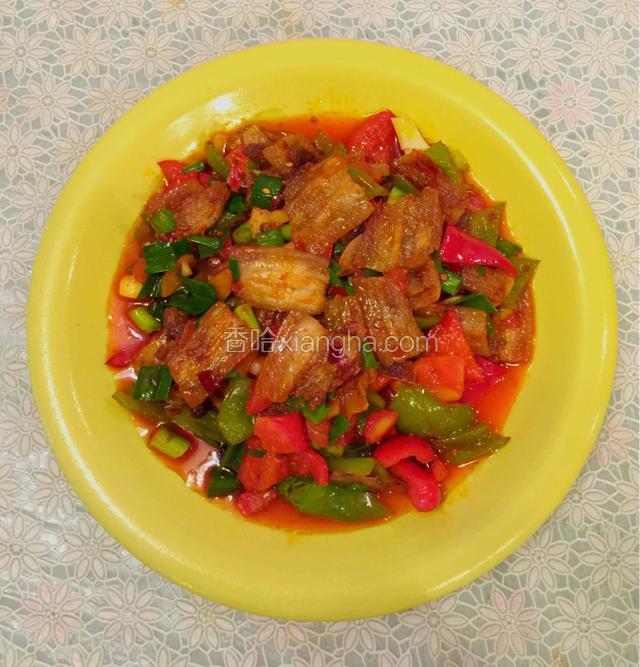 红椒绿意回锅肉