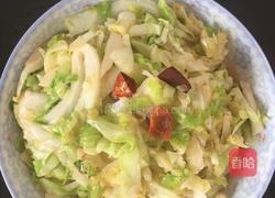 爆炒圆白菜的做法图解4