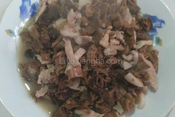 肉丝炒干笋