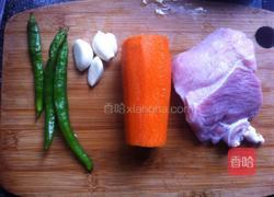 辣炒萝卜肉丝的做法图解1