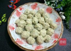 香菜水汆丸子的做法图解5