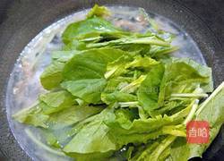 小白菜滑肉汤的做法图解10