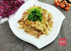 茭白炒墨鱼干的做法图解8