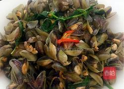 九层塔炒海瓜子的做法图解5
